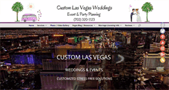 Desktop Screenshot of customlasvegasweddings.com